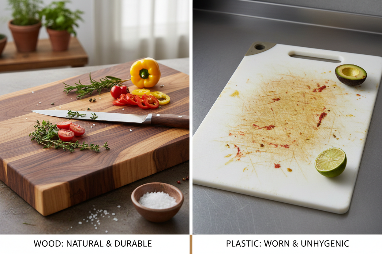 Why wooden chopping boards are better than plastic