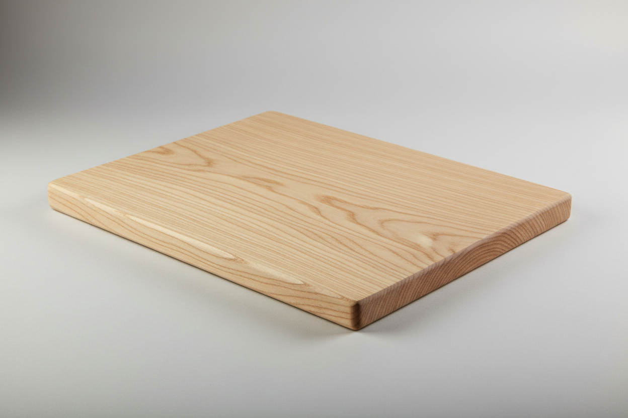 Handmade ash chopping board UK solid hardwood