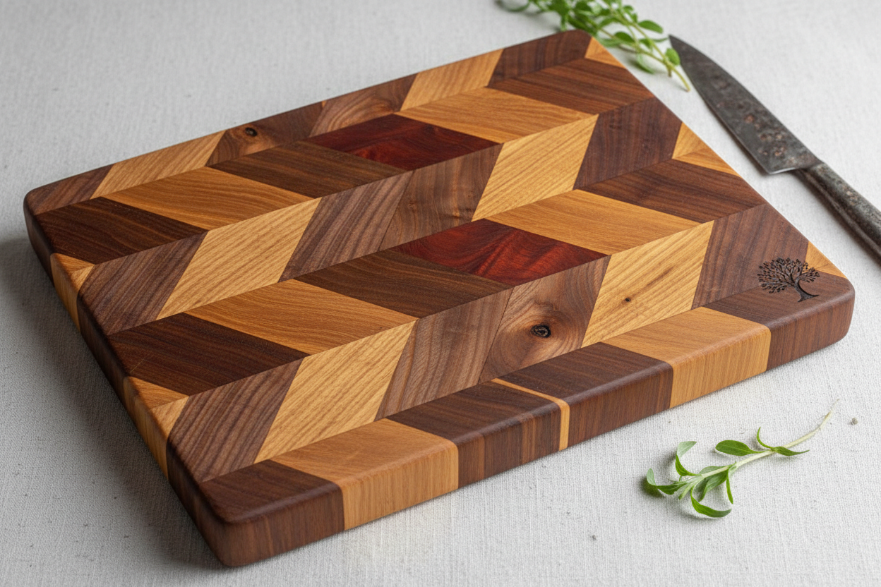 Handmade wooden chopping boards UK solid hardwood