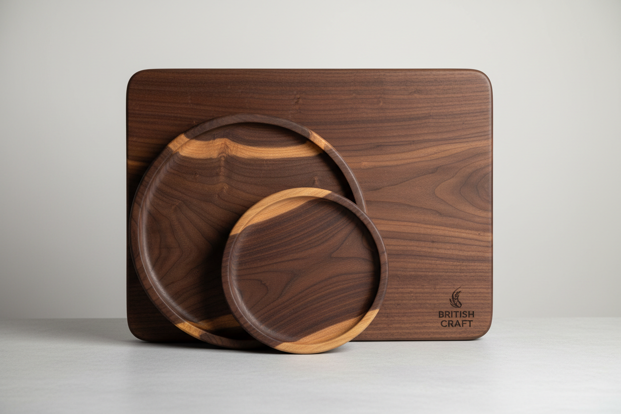 Luxury walnut chopping board for UK kitchens