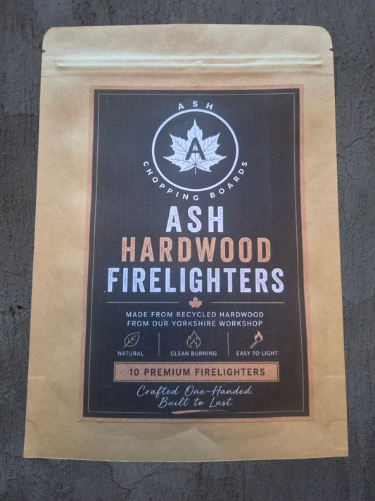 ASH Hardwood Firelighters handmade in Yorkshire