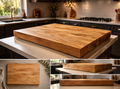Handmade ash chopping board UK hardwood kitchen board