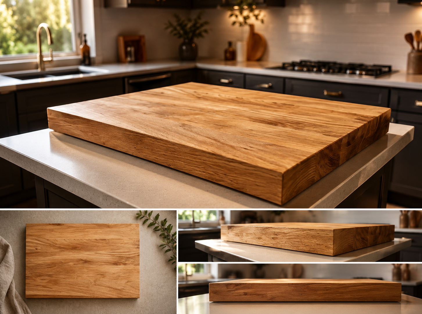 Handmade ash chopping board UK hardwood kitchen board