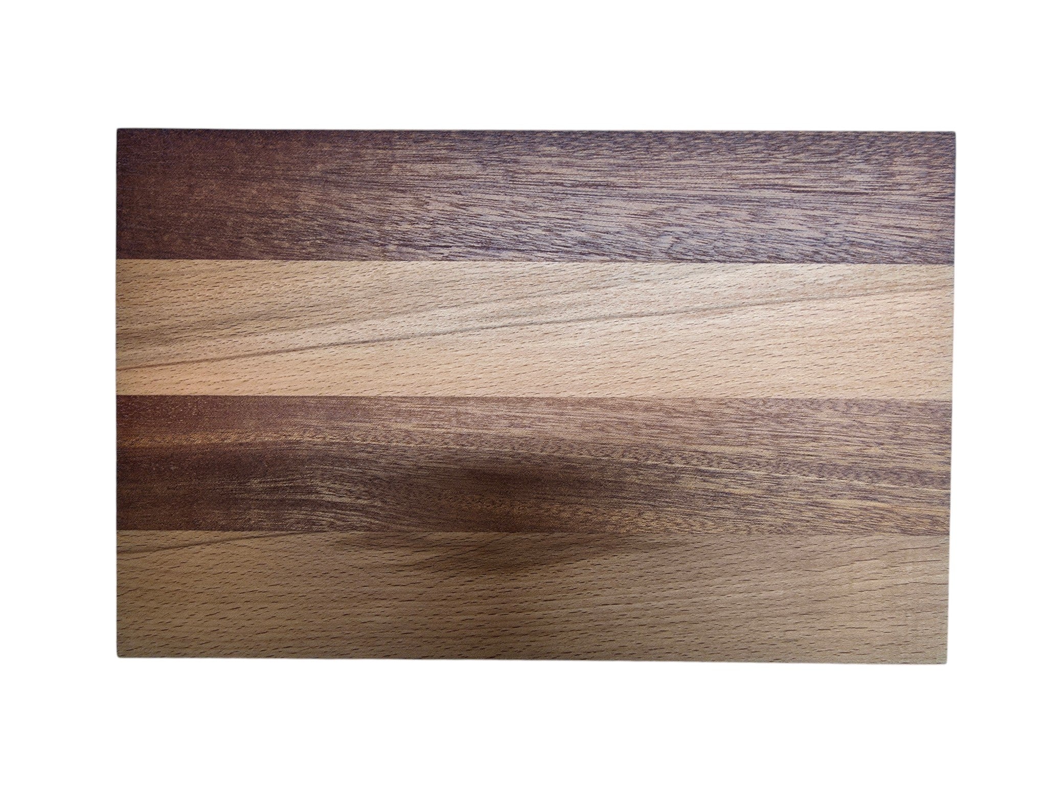 Close up of cherry and walnut wood grain on cheese board
