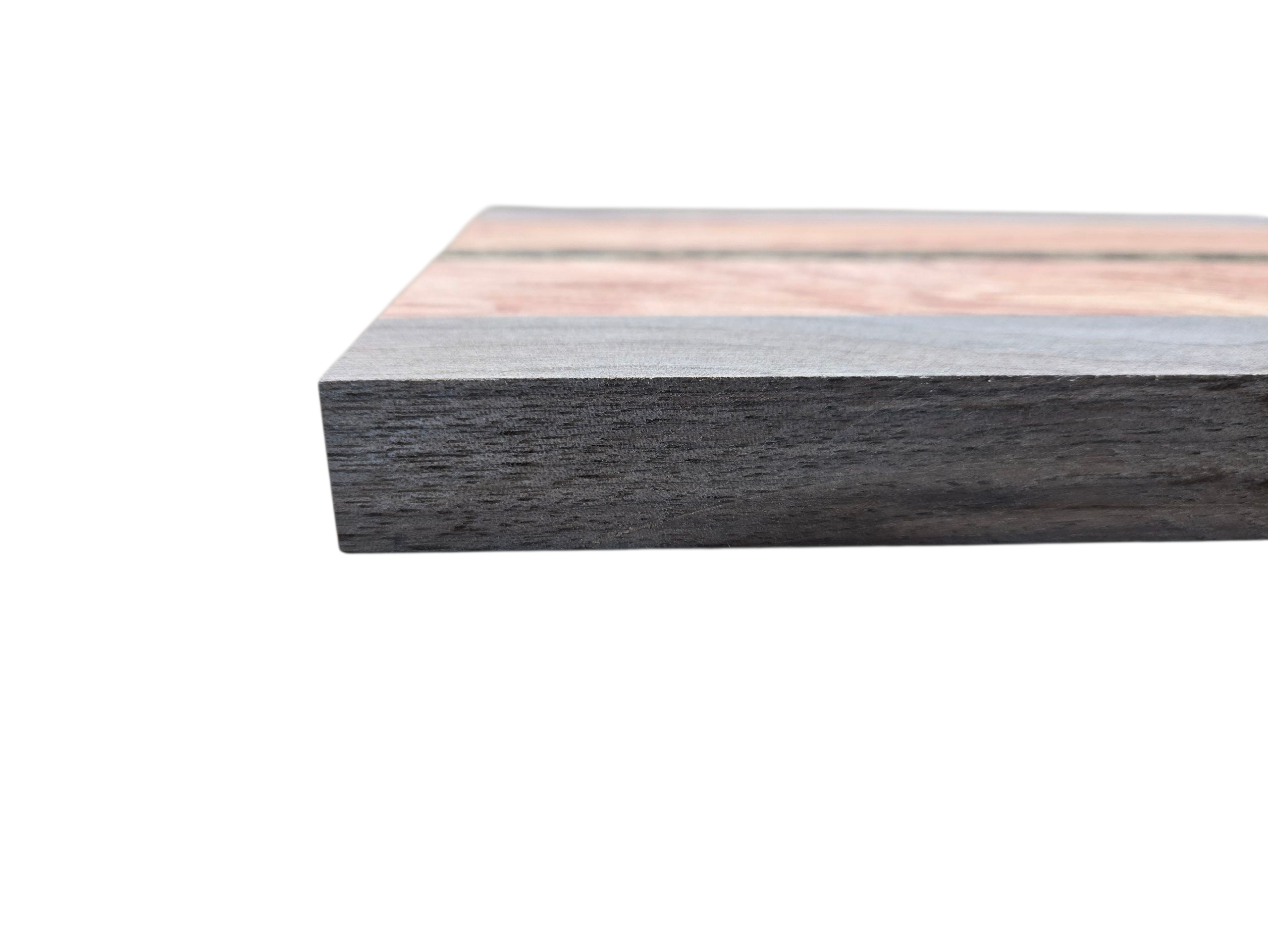 Walnut Pink Ivory and Black Palmwood Cheese Board 2 image 3