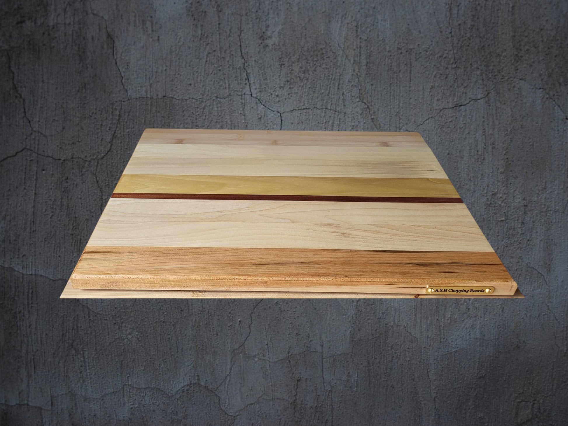 Handmade oak and walnut premium cheese board 30cm x 20cm hardwood serving board UK