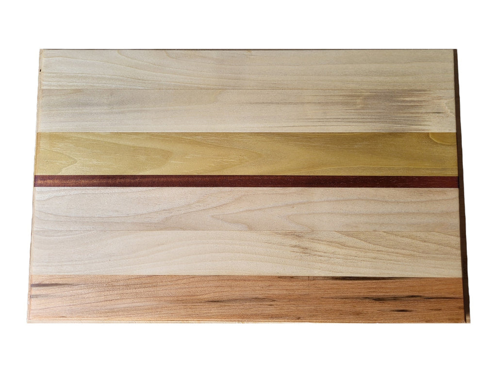 Oak and walnut premium cheese board serving cheese and charcuterie
