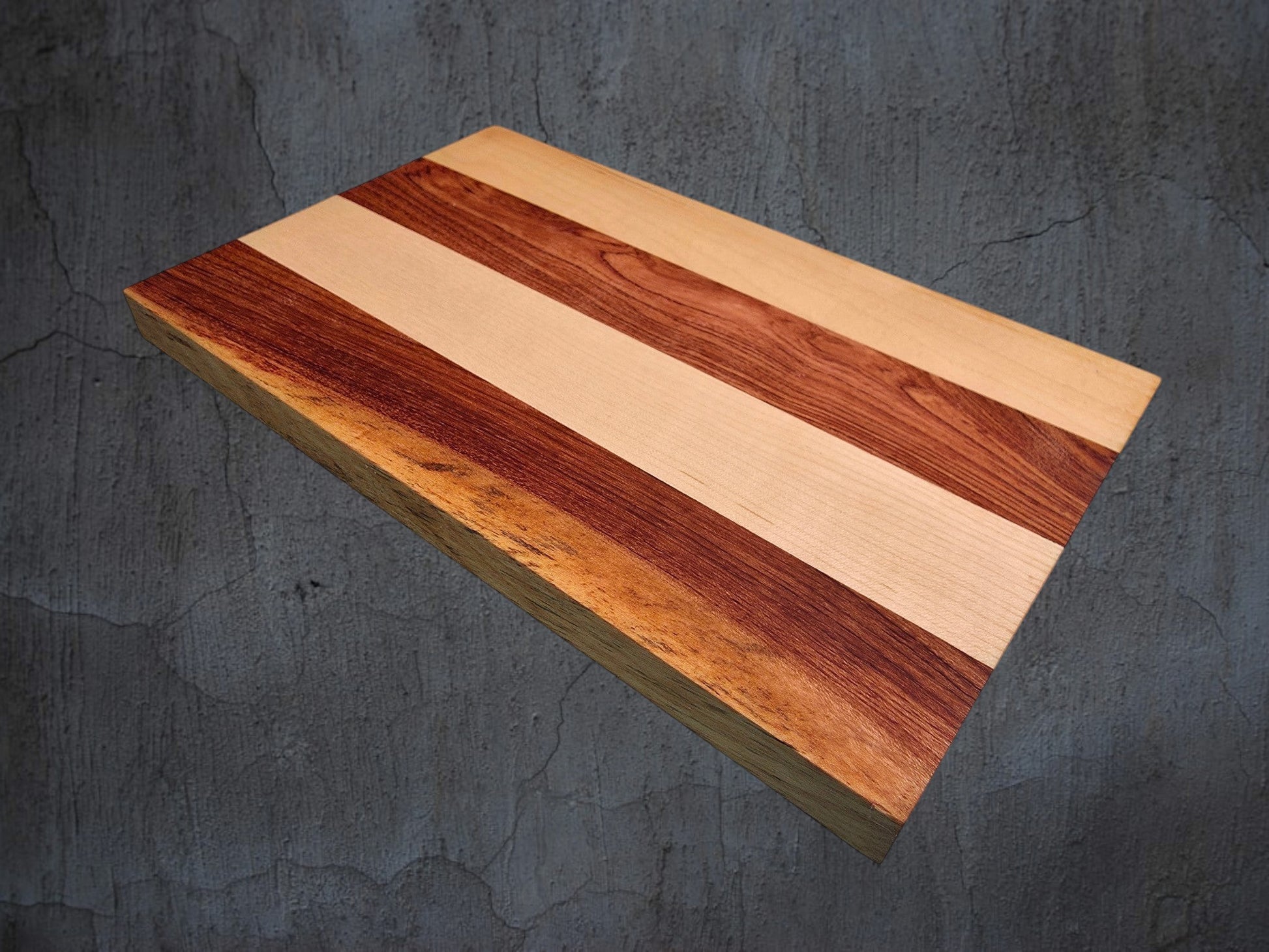 Handmade pink ivory and ash cheese board hardwood serving board UK
