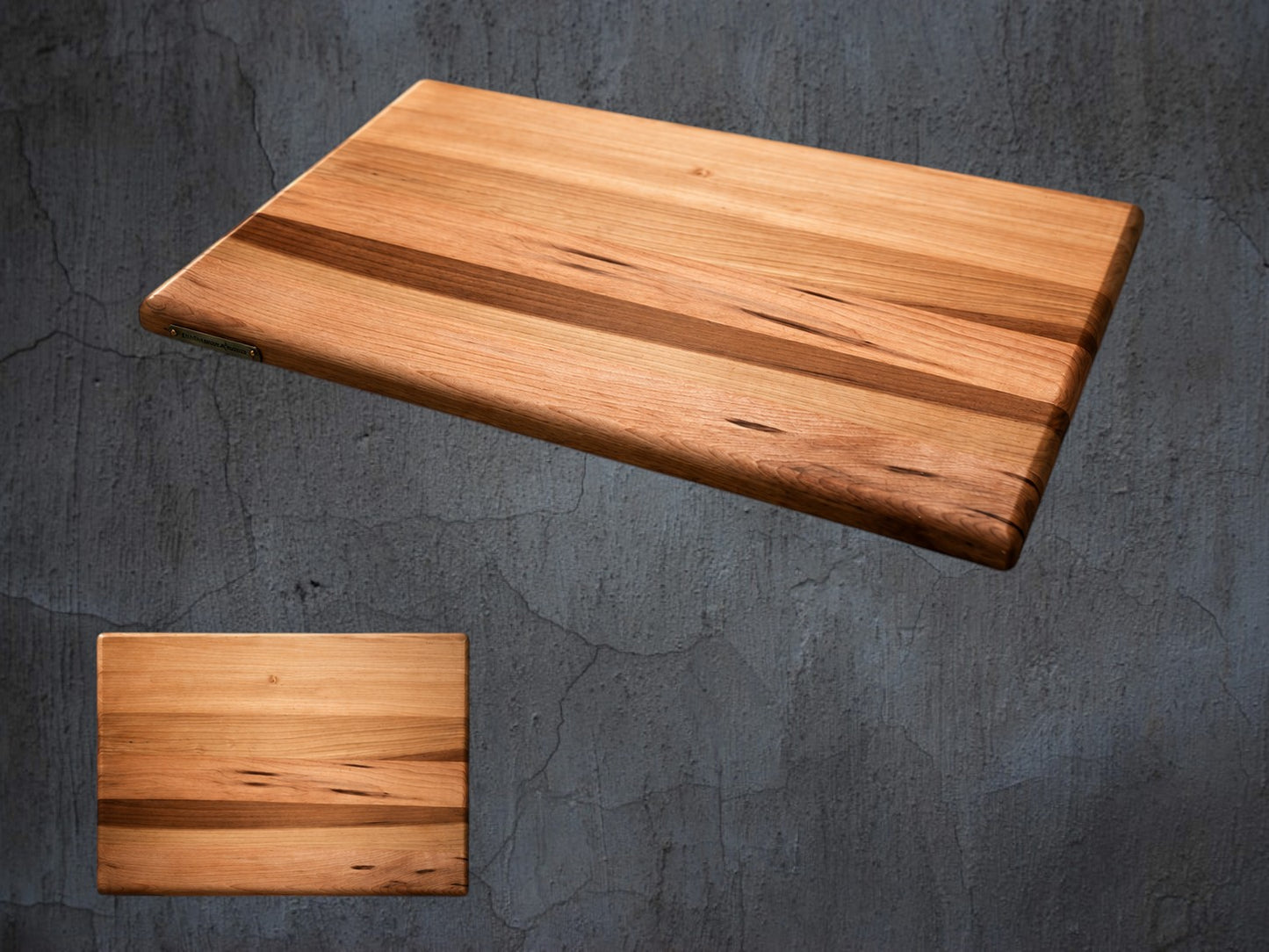 Handmade solid oak chopping board UK 40cm x 30cm hardwood kitchen board