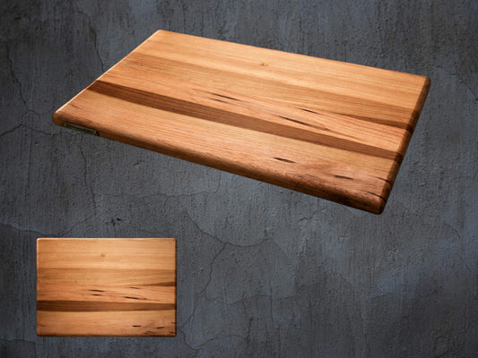 Handmade solid oak chopping board UK 40cm x 30cm hardwood kitchen board