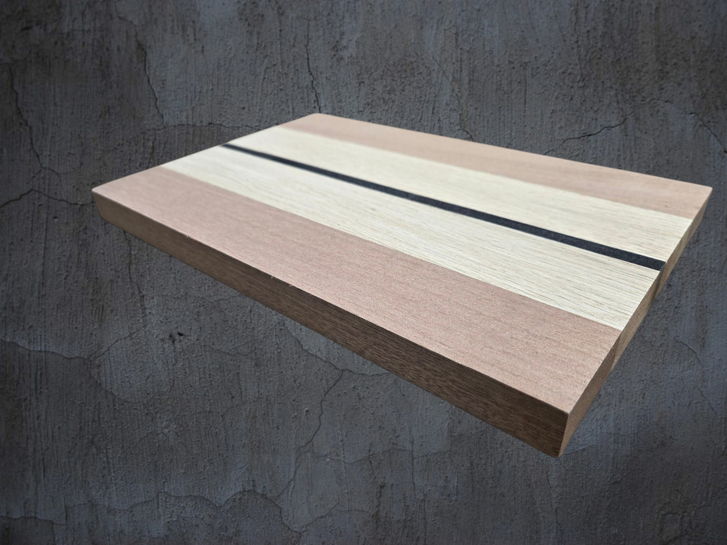 Handmade walnut oak and ebony cheese board luxury hardwood serving board UK