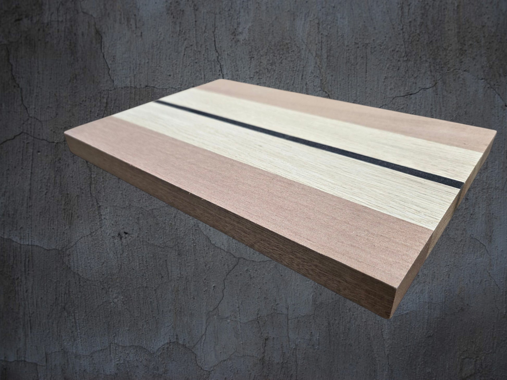 Handmade walnut oak and ebony cheese board luxury hardwood serving board UK
